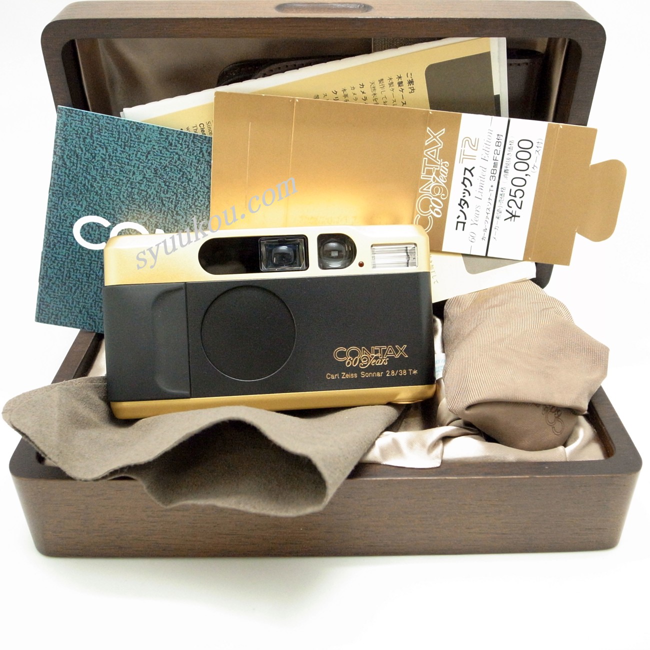 CONTAX T2 ゴールド ケース付き CONTAX T2 ゴールド ケース付き CONTAX T2 GOLD 60周年