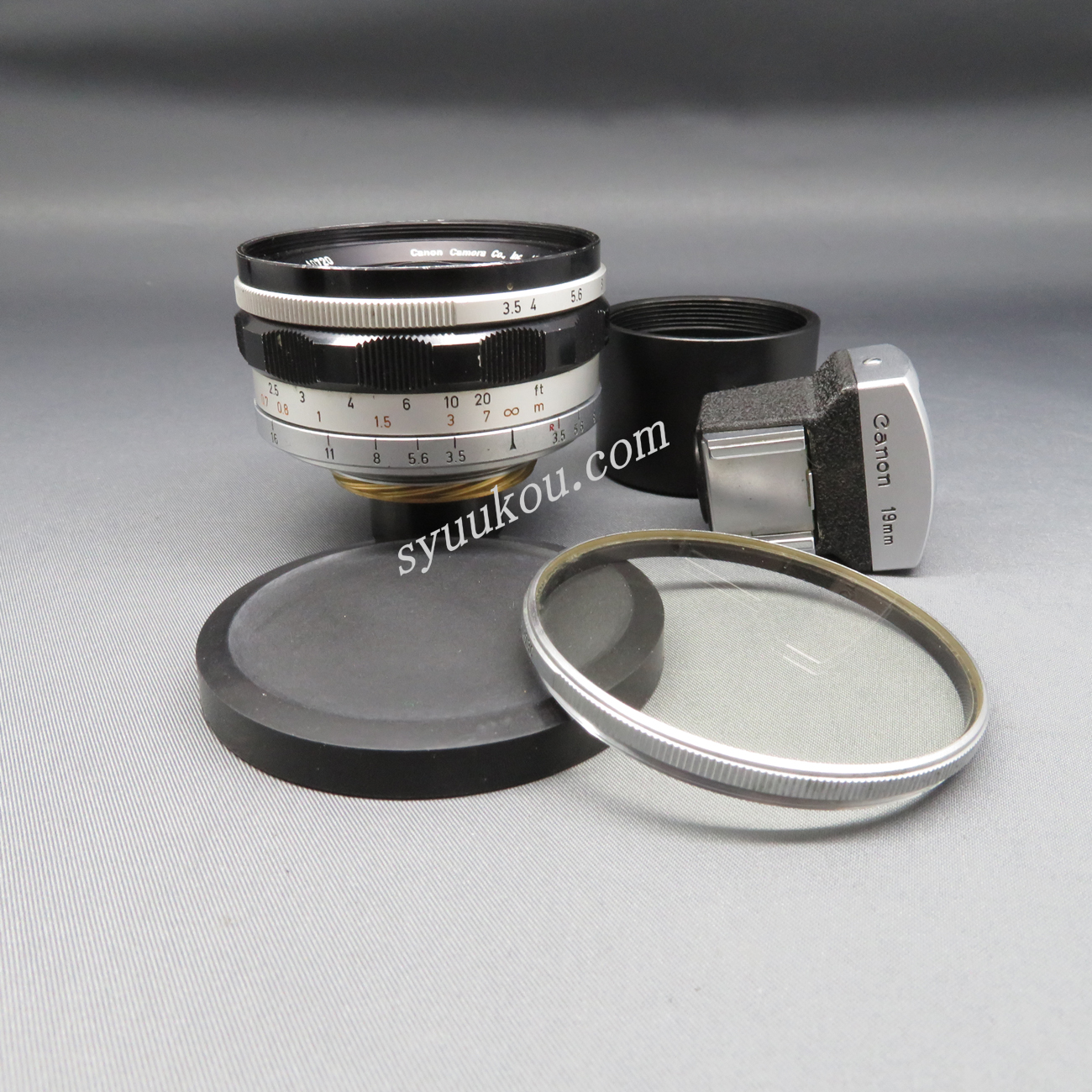 CANON 19mm f/3.5 LTMレンズ ライカ用ファインダーフィルター付 CANON 19mm f/3.5 LTMレンズ ライカ用ファインダーフィルター付