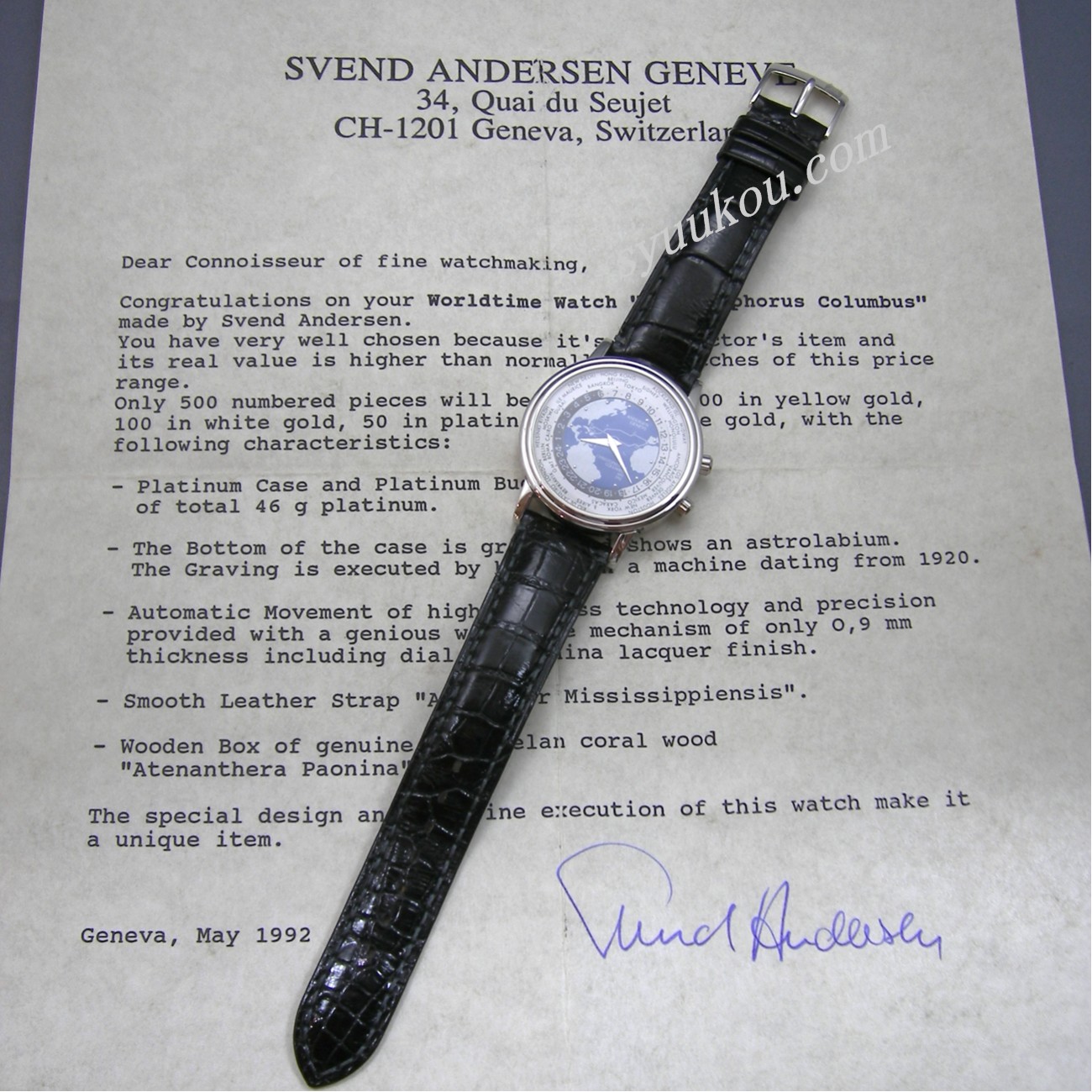 Svend Andersen／スヴェン・アンデルセン Pt製