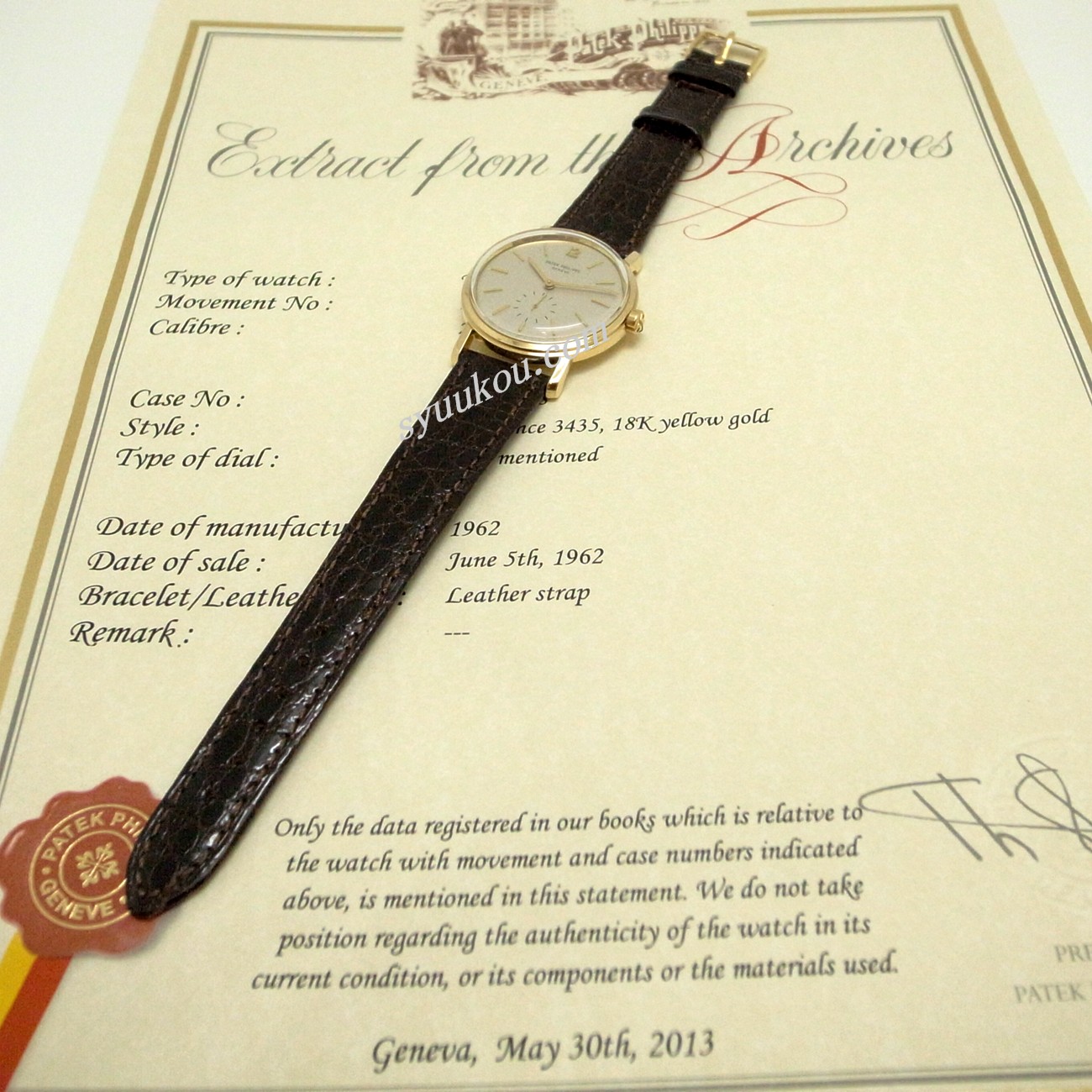 カラトラバ Ref．3435 YG製自動巻きモデル | PATEK PHILIPPE