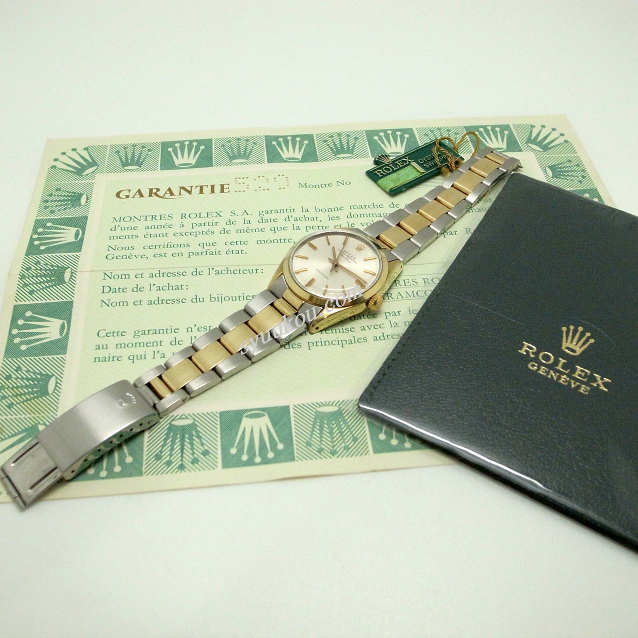 エアゴール　2 ロレックス/エアキング/ゴールドダイヤル/SSGP/自動巻き/Ref