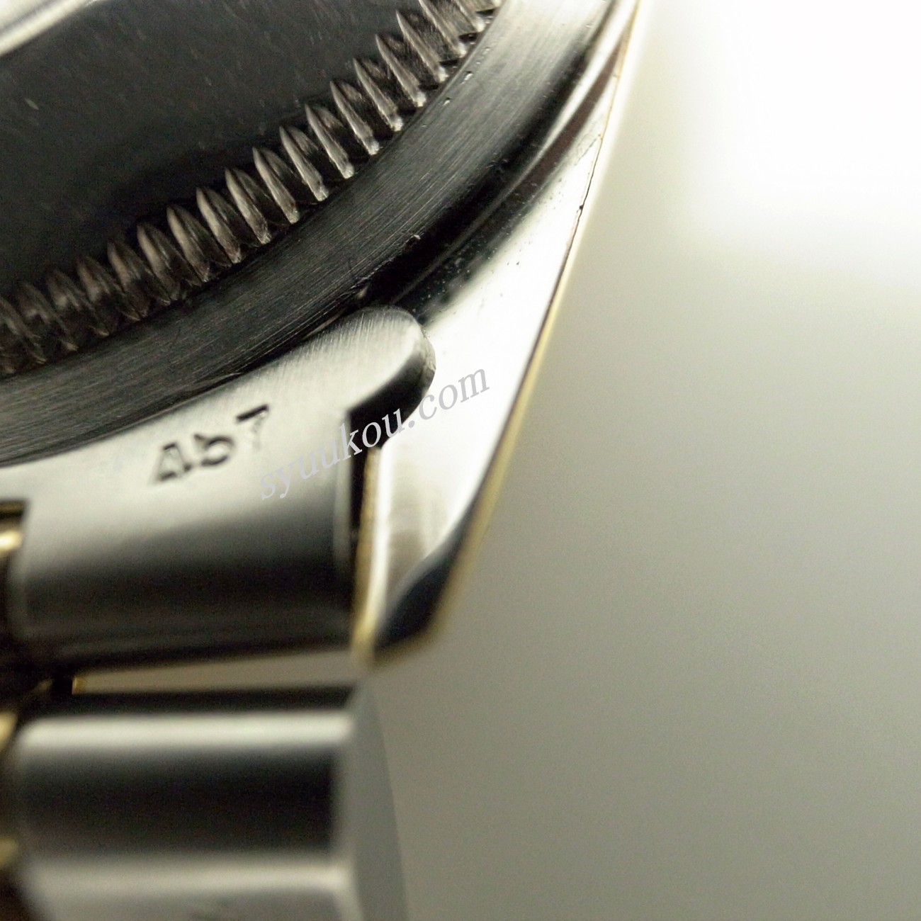 エアゴール　2 ロレックス/エアキング/ゴールドダイヤル/SSGP/自動巻き/Ref